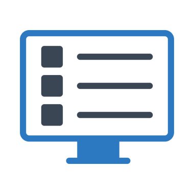 ekran vektörü renk simgesi