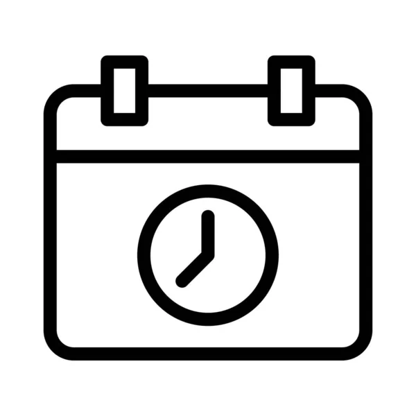 Stopwatch Vector Icona Linea Sottile — Vettoriale Stock
