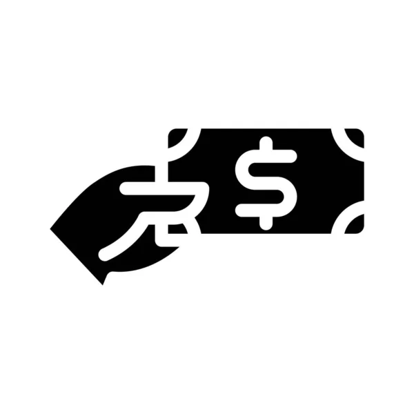 Dollar Vector Hiëroglief Plat Pictogram — Stockvector