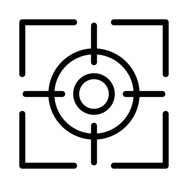 Fokusvektor Symbol Für Dünne Linien — Stockvektor