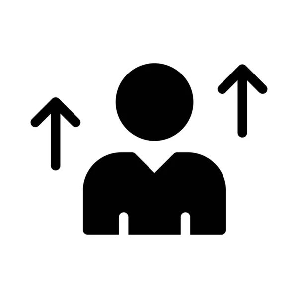 Promotie Vector Glyph Platte Pictogram — Stockvector