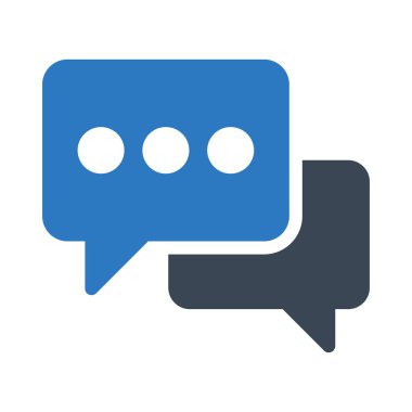 sohbet vektörü renk simgesi