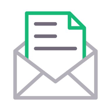 mesaj vektörü ince çizgi simgesi