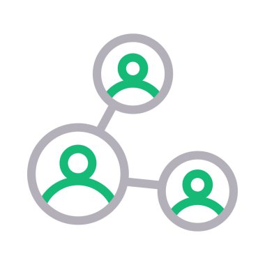 bağlantı vektörü ince çizgi simgesi