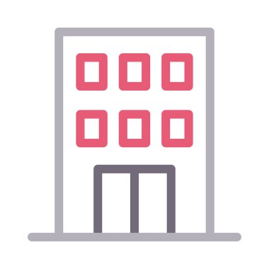 ofis vektörü ince çizgi simgesi