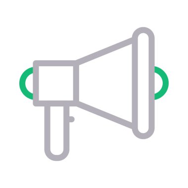 duyuru vektör renk çizgisi simgesi