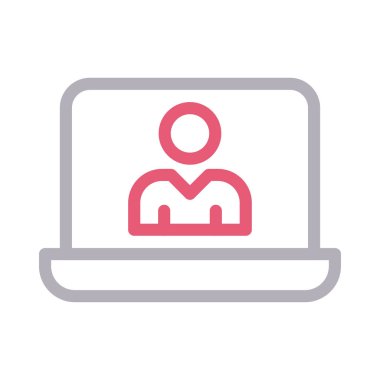 kullanıcı vektörü renk çizgisi simgesi