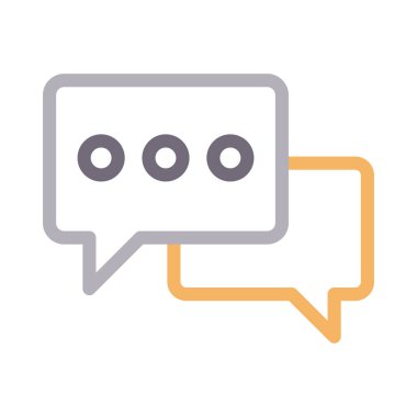 tartışma vektörü renk çizgisi simgesi