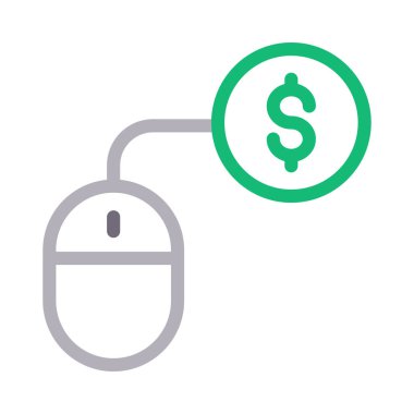 fare vektör renk çizgisi simgesi