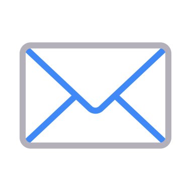 ileti vektör renk çizgisi simgesi