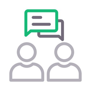 toplantı vektör renk çizgisi simgesi