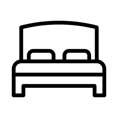 uyku vektörü ince çizgi simgesi