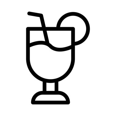 içecek vektör ince çizgi simgesi