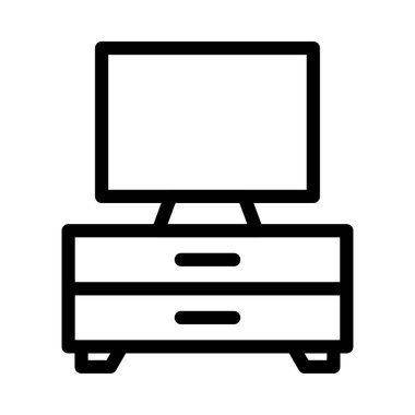 tablo vektörü ince çizgi simgesi