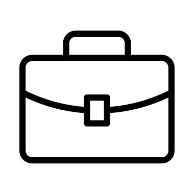 bagaj vektörü ince çizgi simgesi