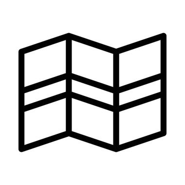 konum vektörü ince çizgi simgesi