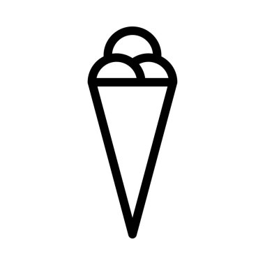 krema vektörü ince çizgi simgesi