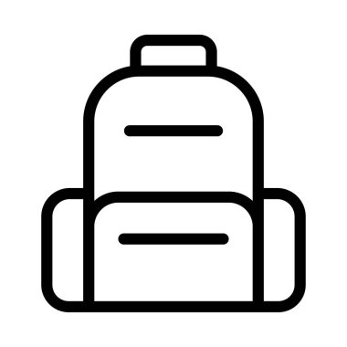 okul vektörü ince çizgi simgesi