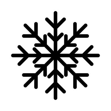 flake vektör ince çizgi simgesi