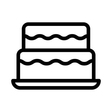 tatlı vektör ince çizgi simgesi