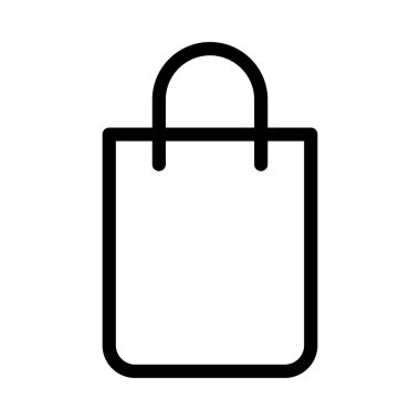 Alışveriş vektörü ince çizgi simgesi