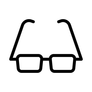 gözlük vektörü ince çizgi simgesi