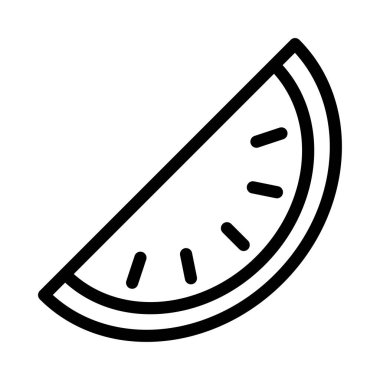 meyve vektörü ince çizgi simgesi