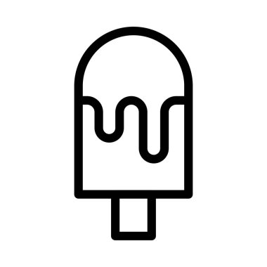 krema vektörü ince çizgi simgesi