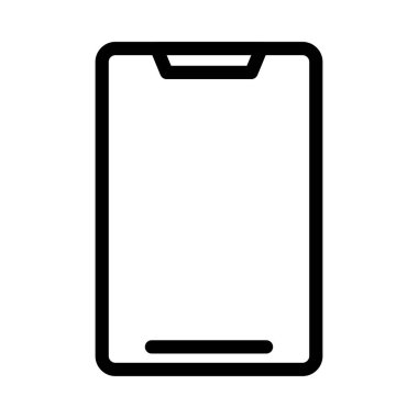 telefon vektörü ince çizgi simgesi