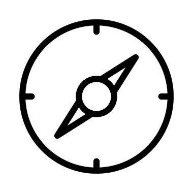 yön vektör ince çizgi simgesi