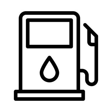 yağ vektörü ince çizgi simgesi