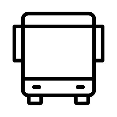 araç vektörü ince çizgi simgesi