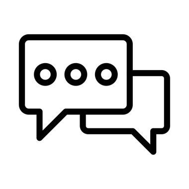 iletişim vektörü ince çizgi simgesi