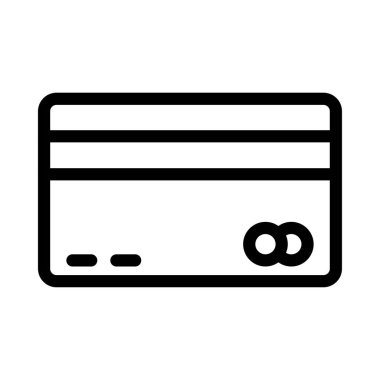 kredi vektörü ince çizgi simgesi