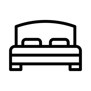 uyku vektörü ince çizgi simgesi