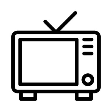 anten vektörü ince çizgi simgesi