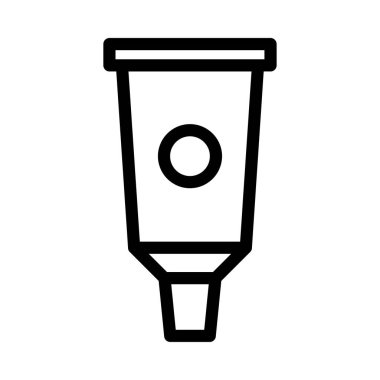 losyon vektörü ince çizgi simgesi