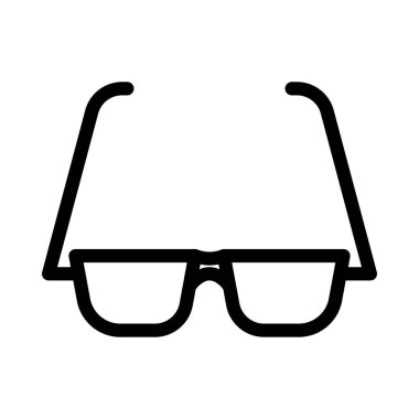 gözlük vektörü ince çizgi simgesi