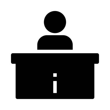 Otel vektör simgesi düz simgesi