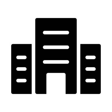 Otel vektör simgesi düz simgesi