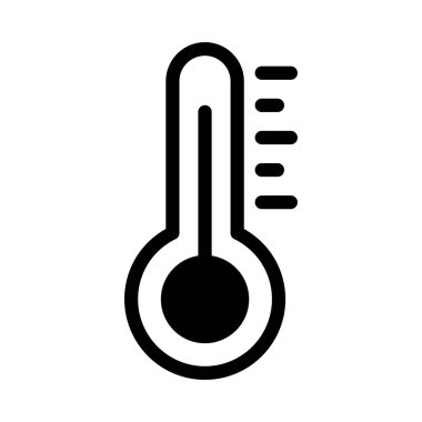 sıcaklık vektörü düz simge