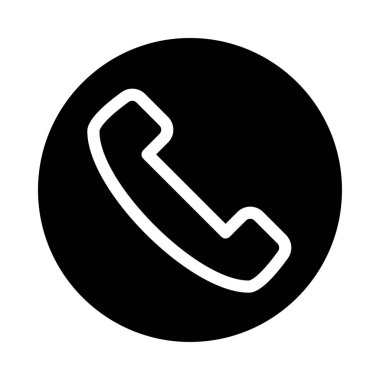 telefon vektörü simgesi düz simgesi