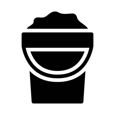 Çöp vektörü düz simgesi