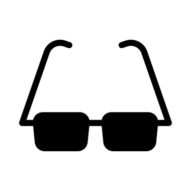 gözlük vektör düz simgesi