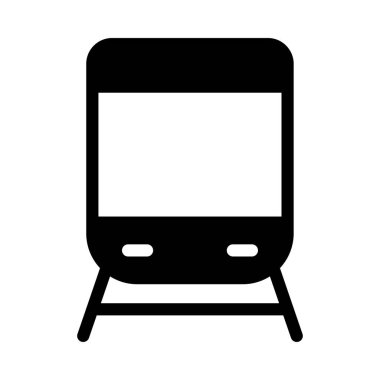 tren vektörü simgesi düz simgesi