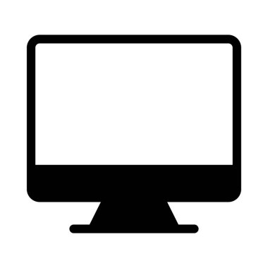 ekran vektörü düz simgesi