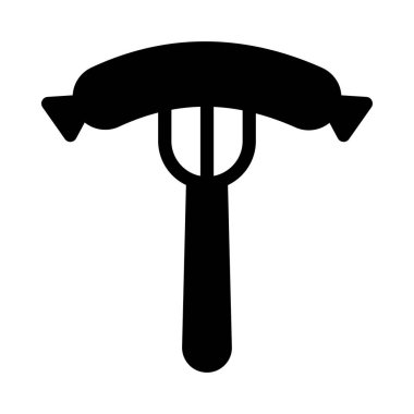 çatal vektör düz simge