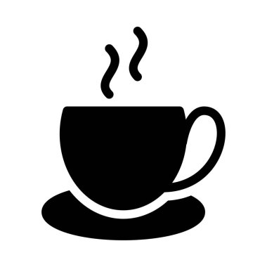 kahve vektörü düz simge