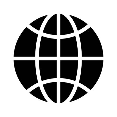 dünya vektör düz simgesi