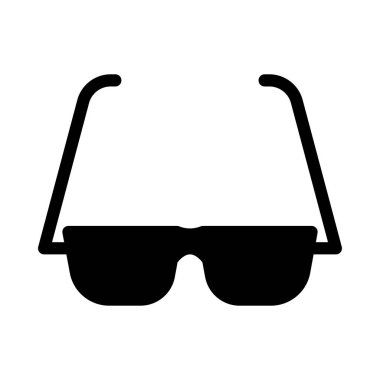 gözlük vektör düz simgesi
